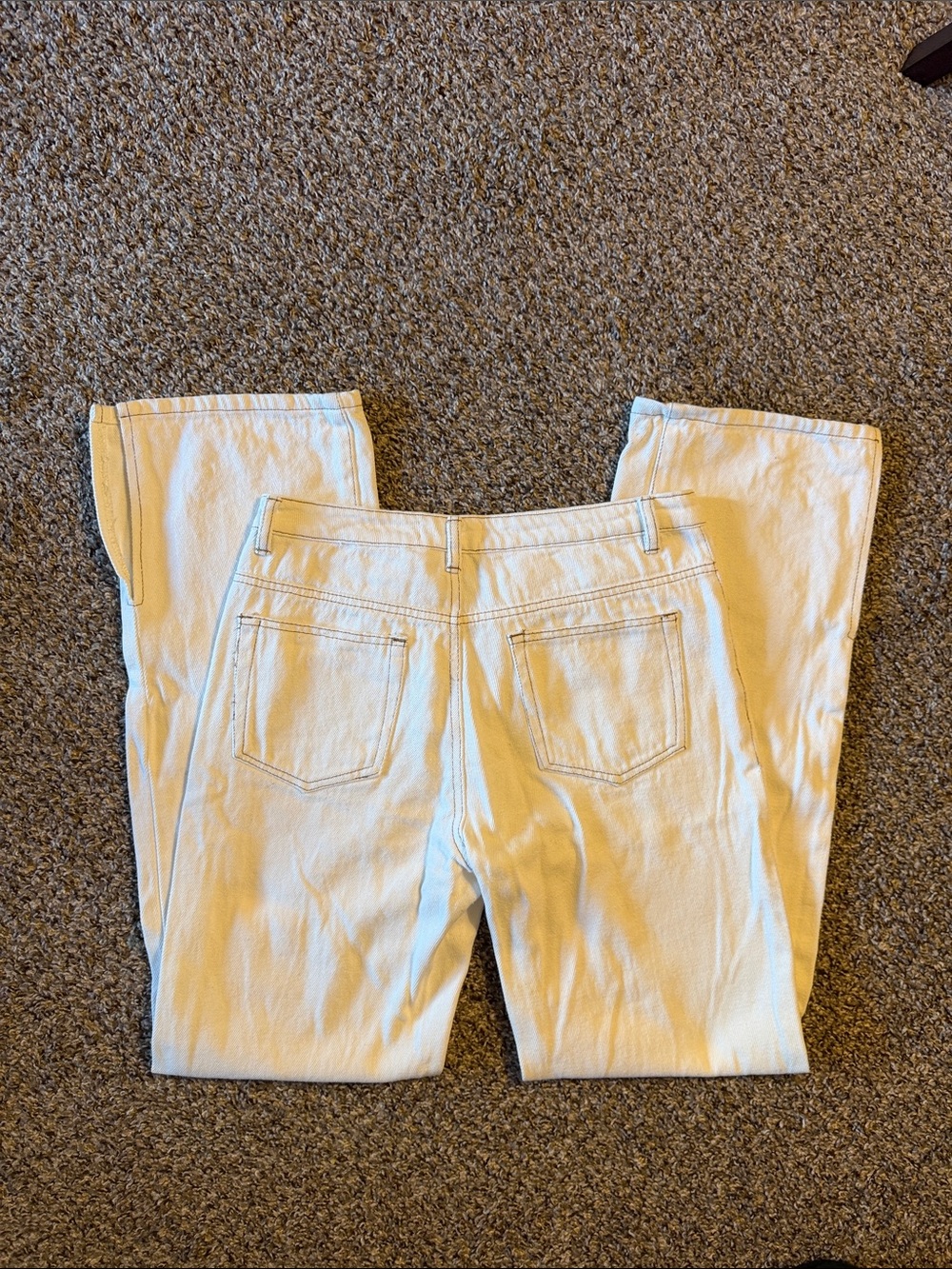 White flare jeans Women’s small - Picture 4 of 5